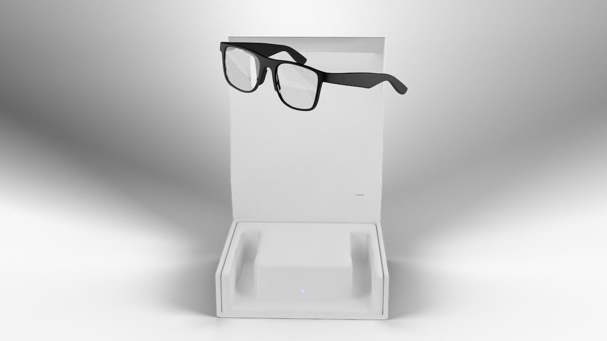 ZIA AR Smart Glasses with charging case